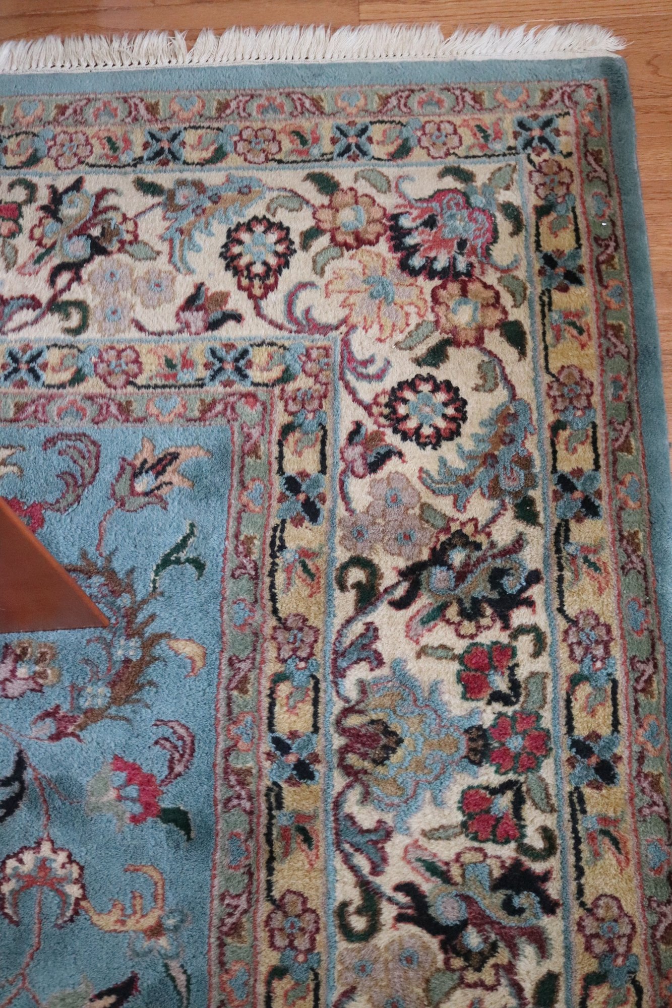 Large High-Quality Hand Made Kashan Indian Wool Area Rug 8'10