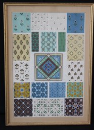 Framed Print Showcasing A Collection Of Persian-Inspired Patterns