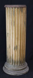 Decorative Wood Pedestal With Removable Top