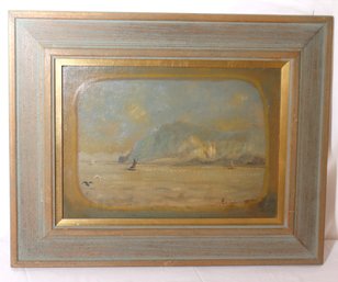 Louis Eilshemius Oil Painting On Board Rounding The Cape.