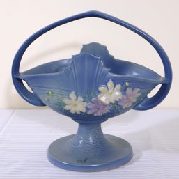 Vintage Roseville Pottery Cosmos Basket.