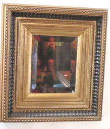 Vintage Style Accent Wall Mirror With A Beveled Edge Approx. 17 X 19 Inches