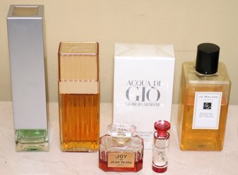 Lot Of Quality Pre-Owned Perfumes Eau De Toilette With JOY, Madame Rochas, Acqua Di Gio, Matrix