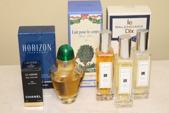 Lot Of Designer Pre-Owned Eau De Toilette With Balenciaga, Volupte, Jo Malone & Chanel Nail Color