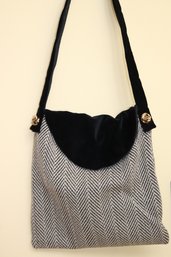 La Gemi Designer Satchel Bag With Black Velvet