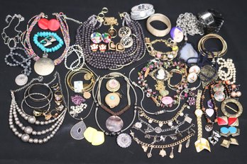 Mixed Vintage And Modern Fashion Jewelry Lot