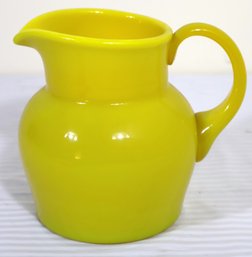 Kosta Boda Erik Hoglund Canary Yellow Glass Pitcher.