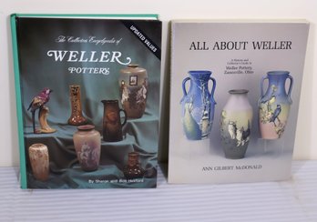 Two Vintage Guide Books Regarding Weller Pottery Patterns And Prices.