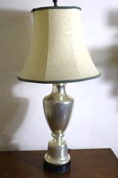 Tall, Neoclassical Style Mercury Glass Table Lamp.