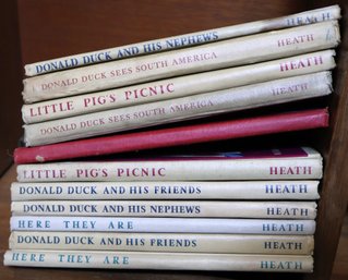 Assortment Of 11 Childrens Hardcover Books With Donald Duck And Little Pigs