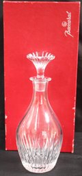 Baccarat Massena Cut Crystal Decanter With Stopper In Storage Box.