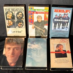 6 Vintage Beatles Rock N Roll VHS
