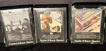 3 Vintage Beatles 8-track Tapes
