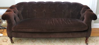 Southwood Chocolate Brown Comfortable Tufted Sofa