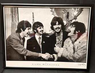 Linda McCartney Portrait Of An Era Poster Possibly Signed Approx. 32 X 24 Tall In Frame