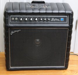 Challenger Kustom Amplifier Model CHAL Tested In Good Working Condition, Includes Protective Dust Cover