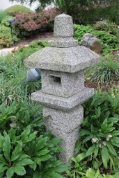 5-Piece Natural Granite Japanese Oribe Outdoor Garden Lantern