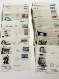 Large Selection Of 1 St Day Issue Stamp Covers Dating From Mid-1940s