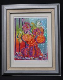 Nancy Brandon Limited Edition Vibrant Fauvist Still Life Print