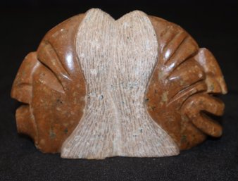 Hand Carved Soapstone Double Medicine Masks Iroquois Spirit Sculpture