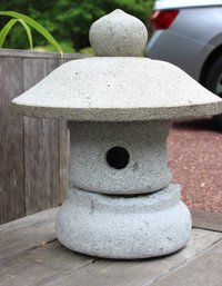 4-Piece Japanese Stone Ishidoro Outdoor Garden Lantern