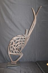 Vintage African Hand Carved Wood Antelope Chiwara Sculpture