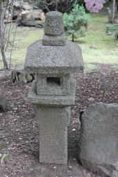 5-Piece Natural Granite Japanese Oribe Outdoor Garden Lantern