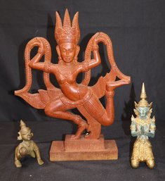 Assortment Of Vintage Decorative Thai And Hindu Mythological Figurines