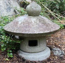 4-Piece Japanese Stone Ishidoro Outdoor Garden Lantern