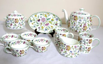 Minton Fine Bone China, Haddon Hall Partial Tea Set.