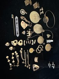 14K YG/WG/PLATINUM MIXED JEWELRY LOT