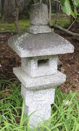 5-Piece Natural Granite Japanese Oribe Outdoor Garden Lantern