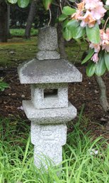 5-Piece Natural Granite Japanese Oribe Outdoor Garden Lantern