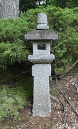 5-Piece Natural Granite Japanese Oribe Outdoor Garden Lantern