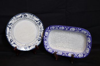 Two Collectable Dedham Ware English Decorative Plates