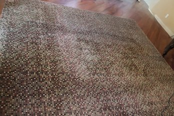 Custom Area Rug In Mosaic Pattern Of Earthy Tones.