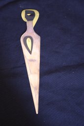 Stella Popowski Taxco Mid-Century Modern Letter Opener From The 1950s.