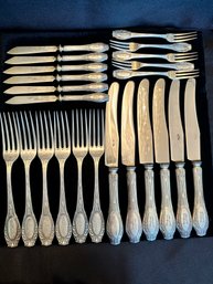 German 800 Silver Partial Flatware Set-Dresden-23 Pc Total