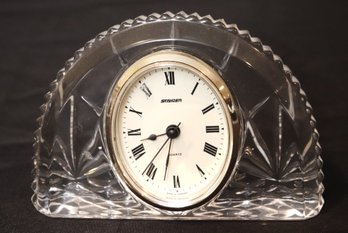 Vintage Staiger Glass Desk Clock