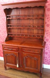 Beautiful Country French Vaisselier/ 2- Door Buffet Cabinet