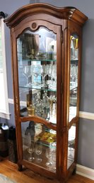 Glass Display Cabinet With Light, Glass Shelves