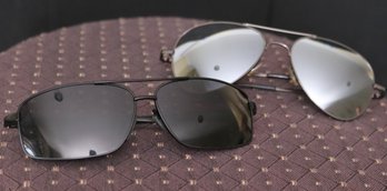 2 Pairs Of Modern Unisex Sunglasses