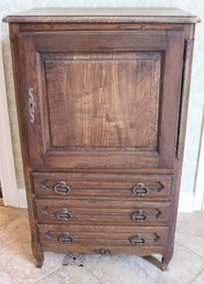 Vintage Country French Style Wooden Bar Cabinet