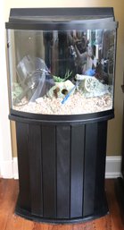 36 Gallon Bow Front Style Fish Tank Includes Stand & Accessories