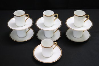 Set Of 7 Vintage Schwarzburg Demitasse Espresso Cups And Saucers