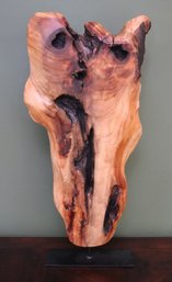 Natural Wood Tabletop Sculpture