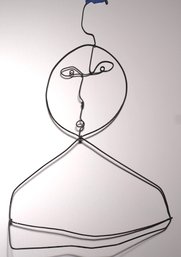 Unique Hand-Crafted Minimalist Wire Portrait Wall Sculpture/Hanger