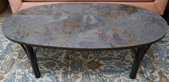Incredible Philip And Kelvin LaVerne Mid Century Modern Chan Series Coffee Table