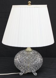 Vintage Cut Lead Crystal Table Lamp