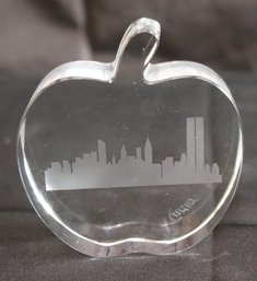 Cartier Crystal Paperweight Manhattan NYC